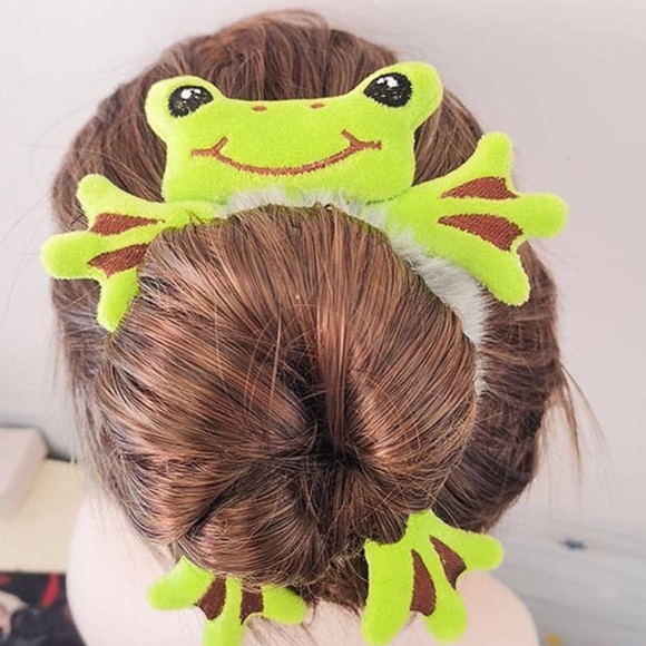 Hair Scrunchie, Cute Frog, NIP - Picture 2 of 3